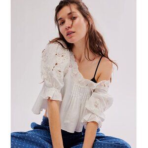 Free People Embroidered Top - Size S